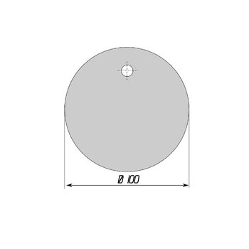 Бирка маркировочная круглая (пластик, диаметр 100 мм) - Бирки кабельные маркировочные - Магазин охраны труда Протекторшоп
